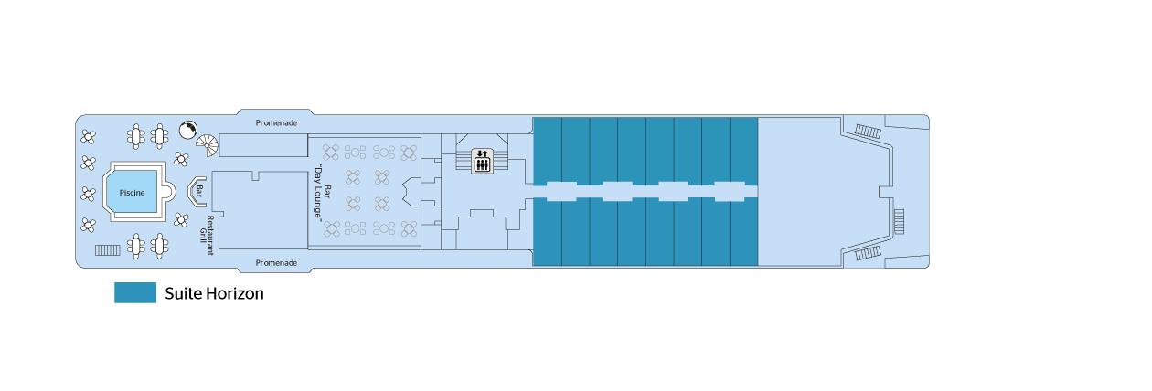 CroisiEurope MV La Belle des Oceans Deck Plans Deck 5.png